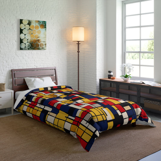 Mondrian-Inspired Comforter