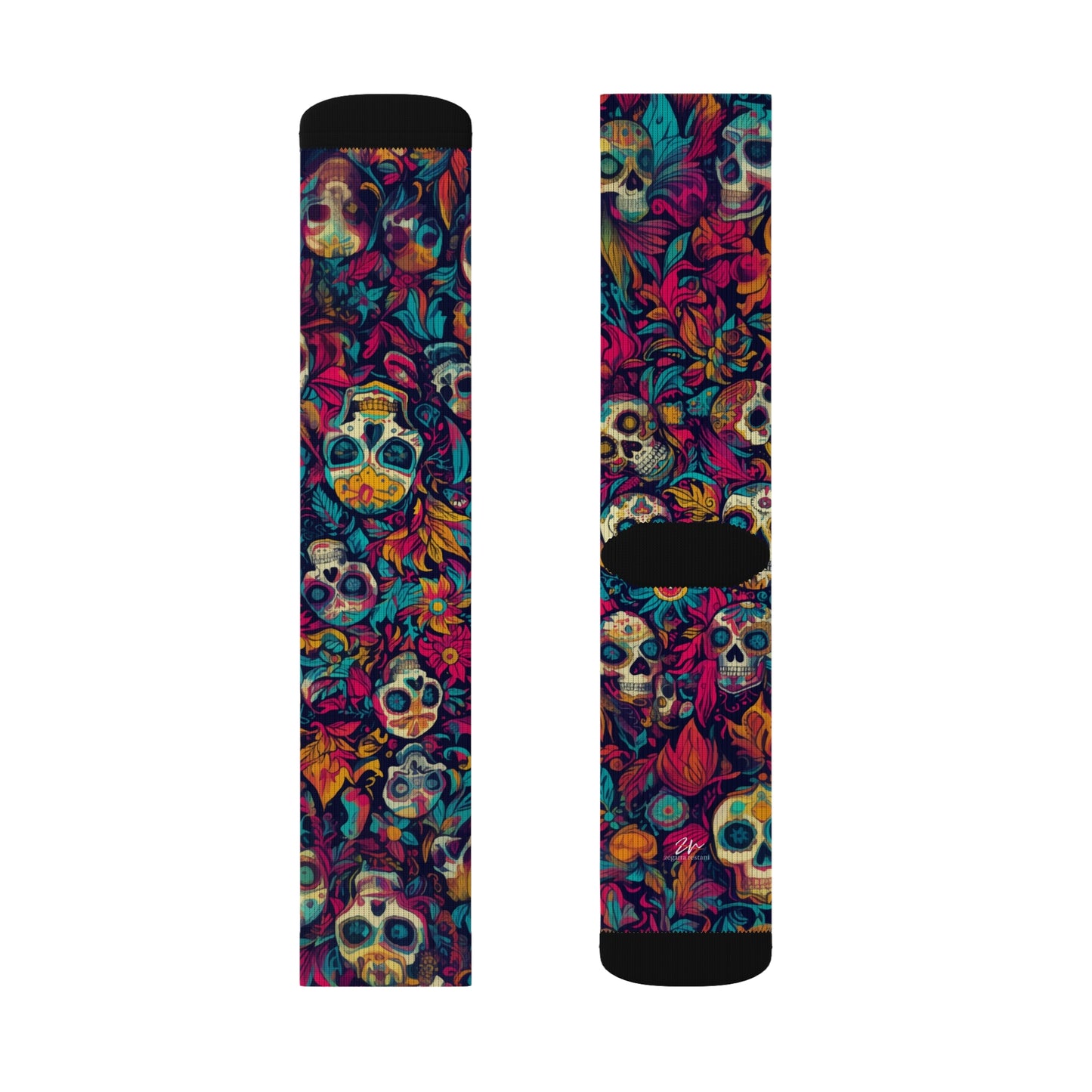 Crazy Calacas Sublimation Socks
