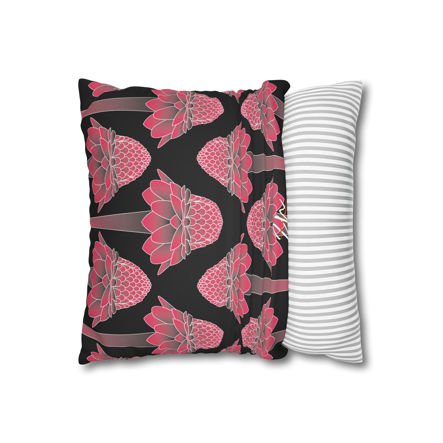 Pink Ginger Pillowcase (BlacK)