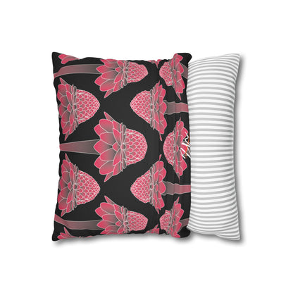 Pink Ginger Pillowcase (BlacK)