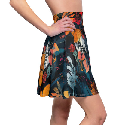 Noir Botanica Skater Skirt
