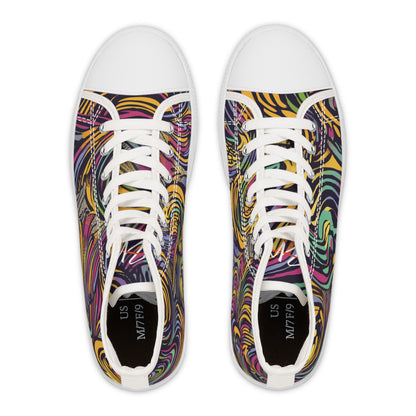 Pop Art Flow Women's High Top Sneakers