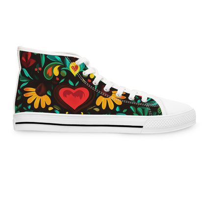 Midnight Fiesta Women's High Top Sneakers