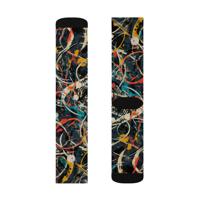 Pollock-Inspired Sublimation Socks