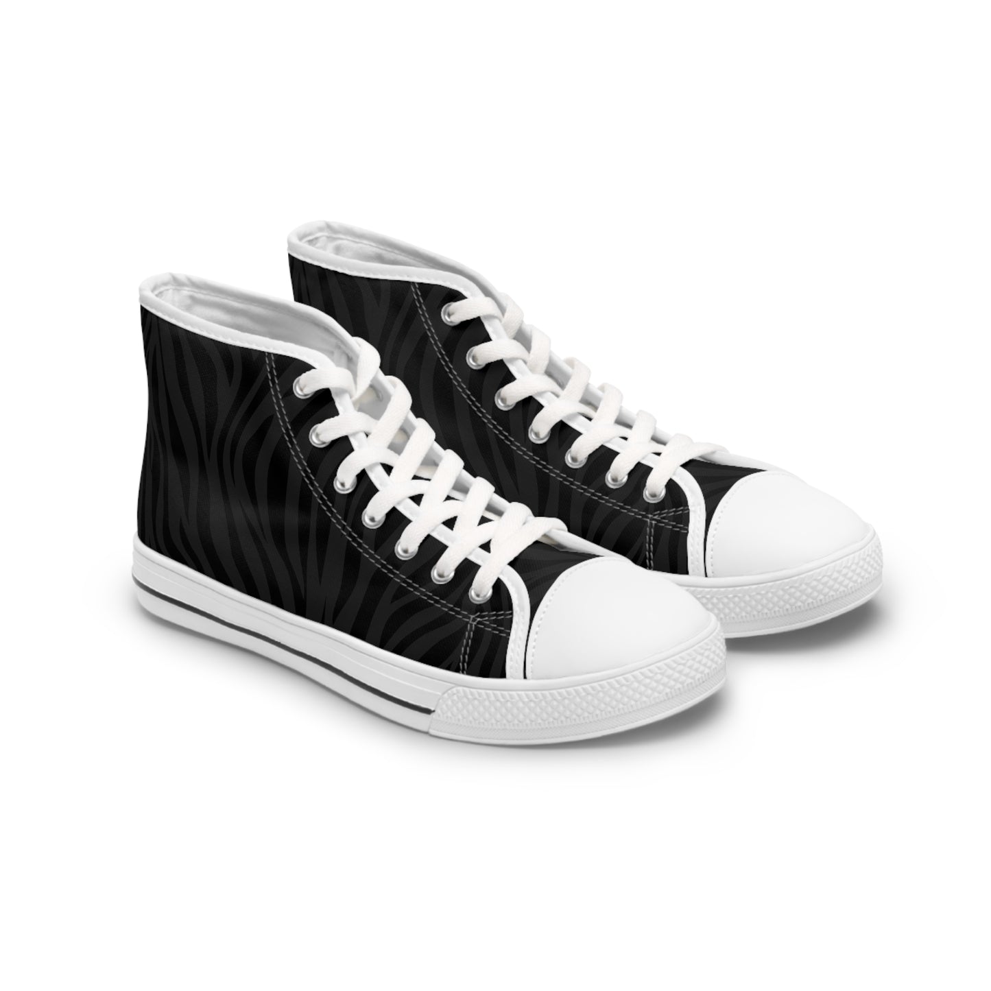 Midnight Stripes Sneakers Women's High Top Sneakers