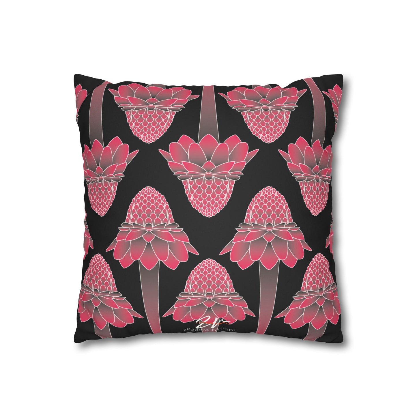 Pink Ginger Pillowcase (BlacK)