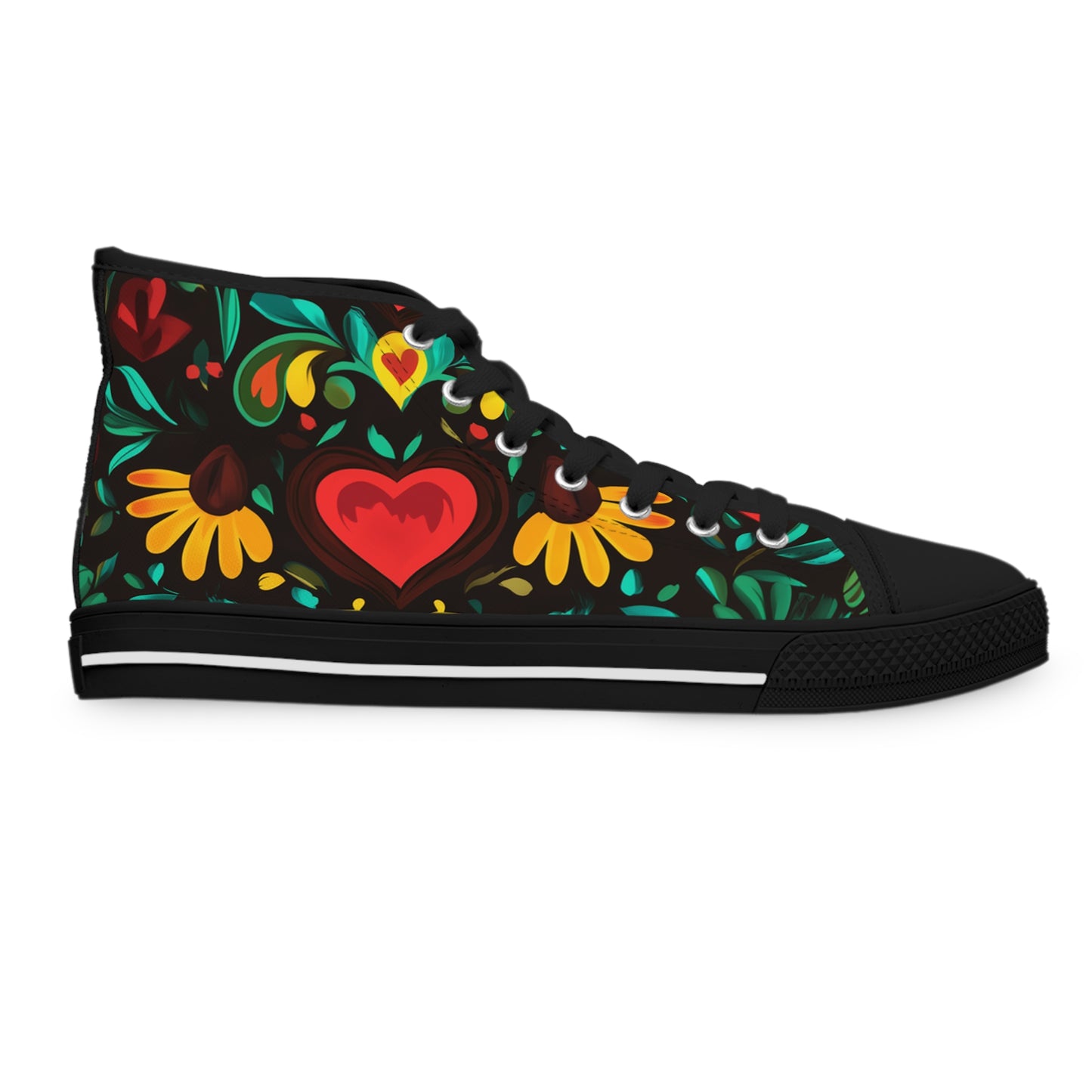 Midnight Fiesta Women's High Top Sneakers