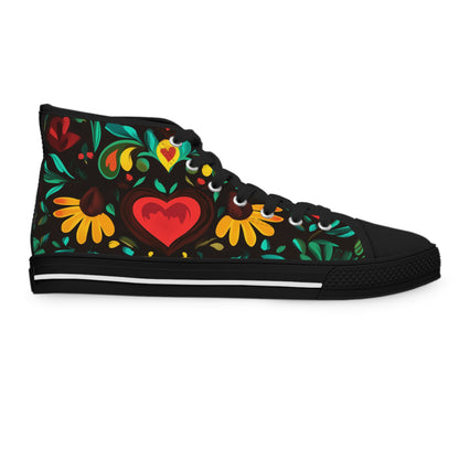 Midnight Fiesta Women's High Top Sneakers