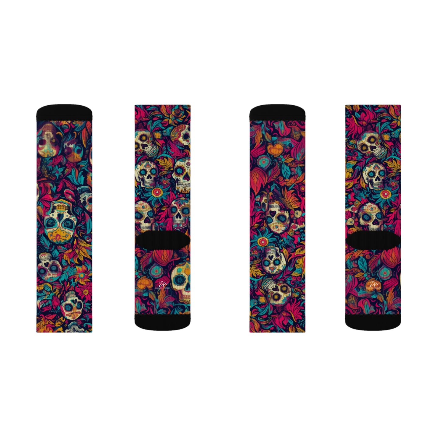 Crazy Calacas Sublimation Socks