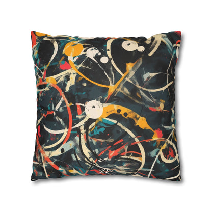 Pollock-Inspired Square Pillowcase