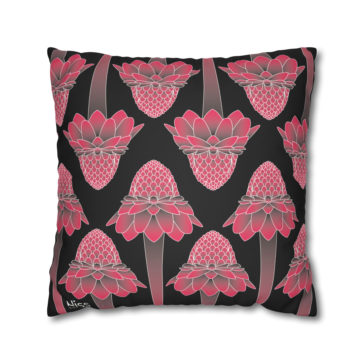 Pink Ginger Pillowcase (BlacK)