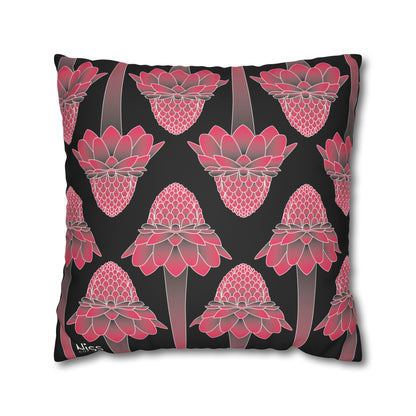 Pink Ginger Pillowcase (BlacK)