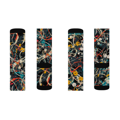 Pollock-Inspired Sublimation Socks
