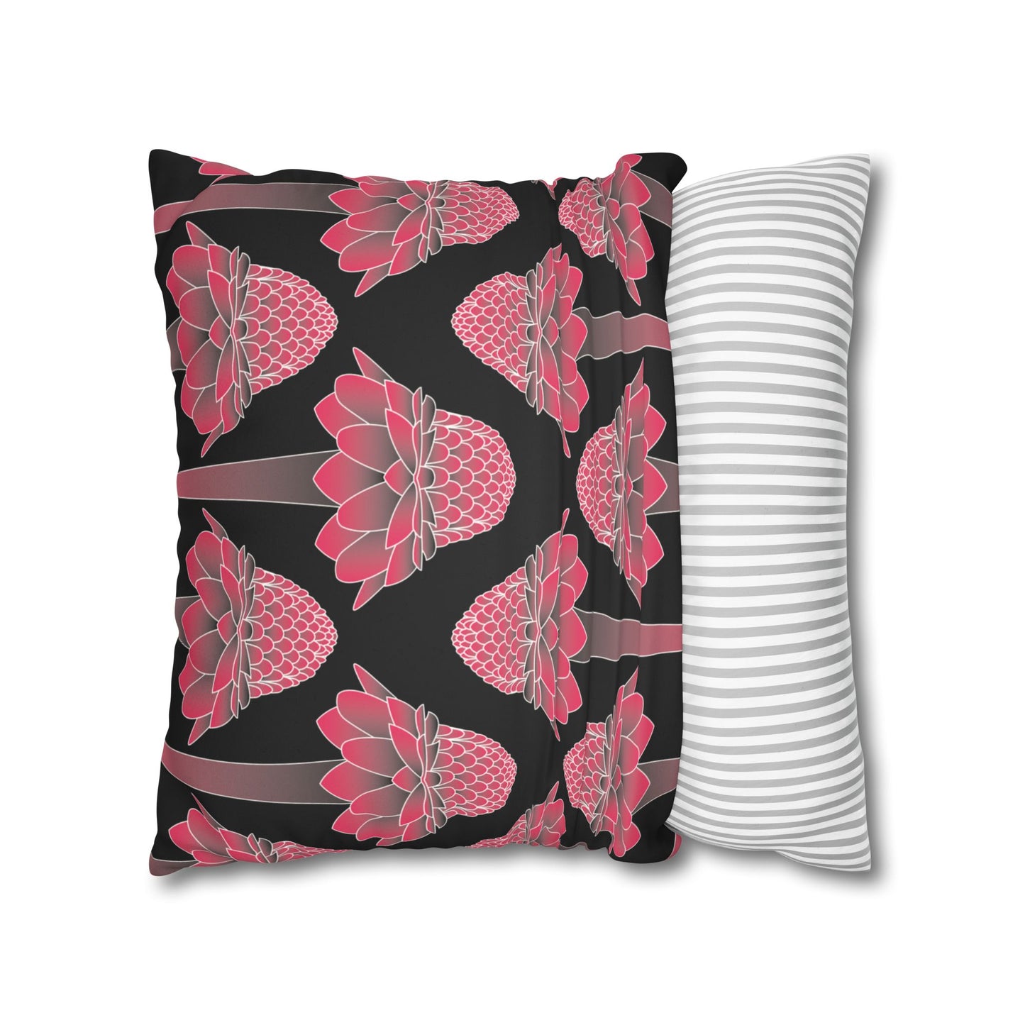 Pink Ginger Pillowcase (BlacK)
