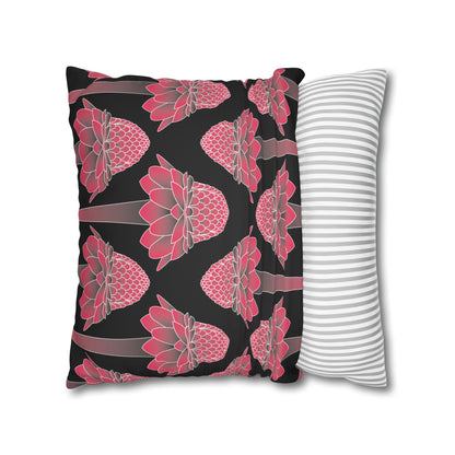 Pink Ginger Pillowcase (BlacK)