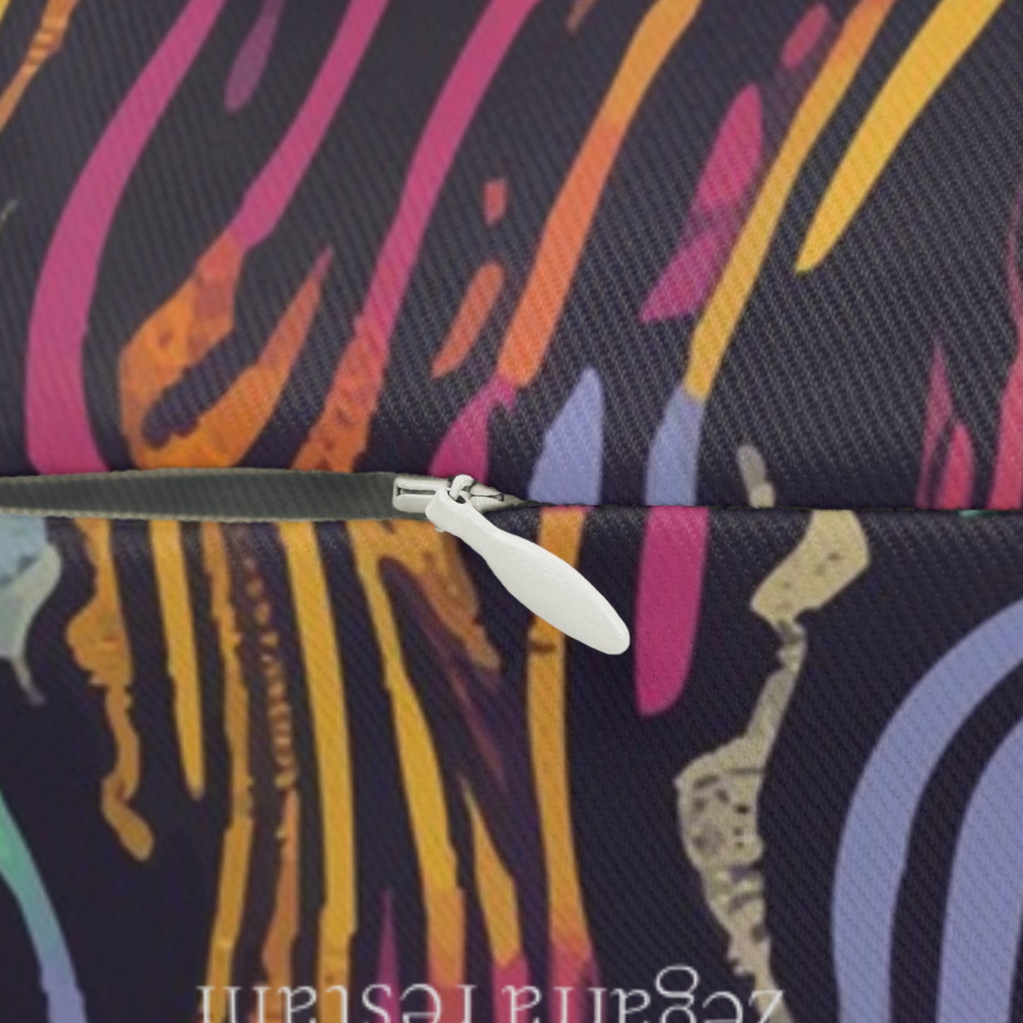 Pop Art Waves Lumbar Pillow