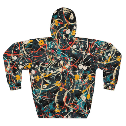 Pollock-Inspired Unisex Pullover Hoodie