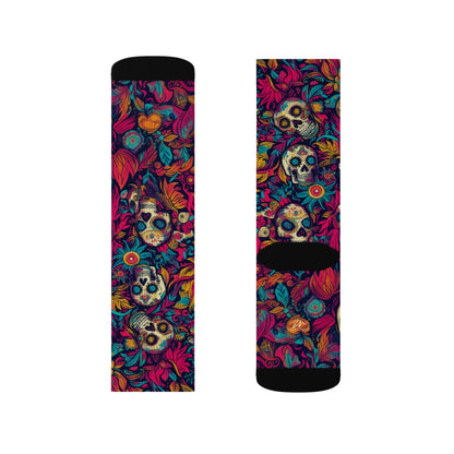 Crazy Calacas Sublimation Socks