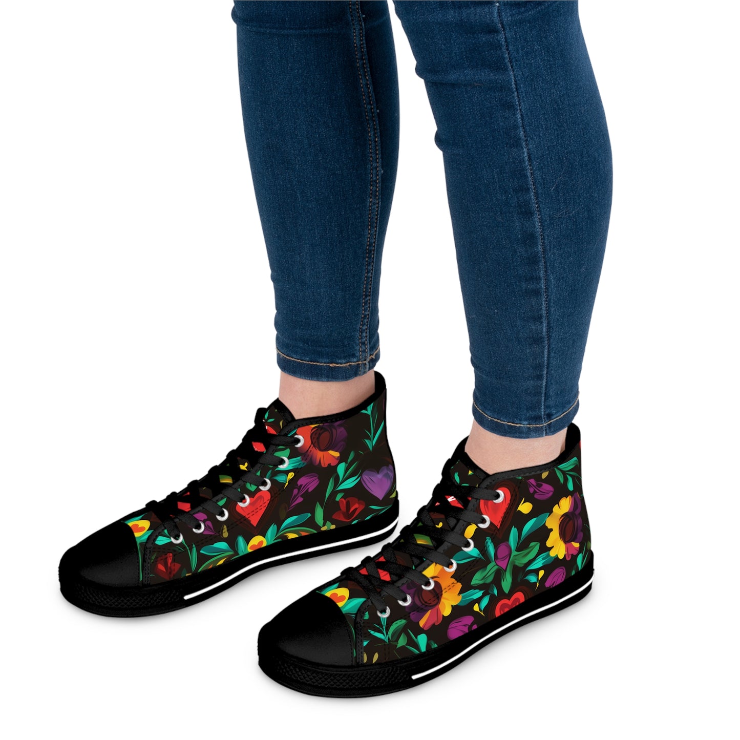 Midnight Fiesta Women's High Top Sneakers