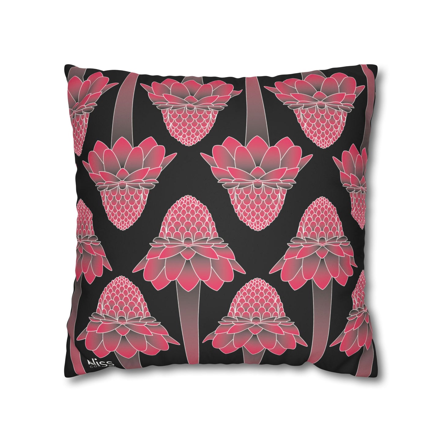 Pink Ginger Pillowcase (BlacK)