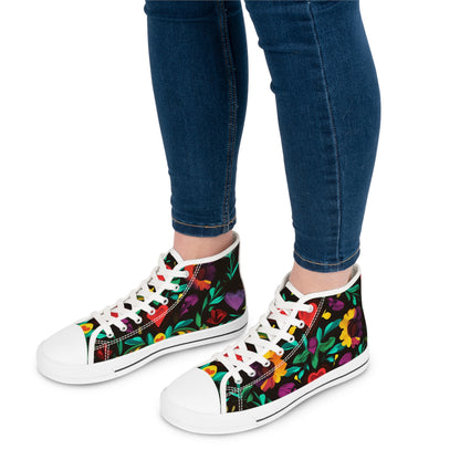 Midnight Fiesta Women's High Top Sneakers