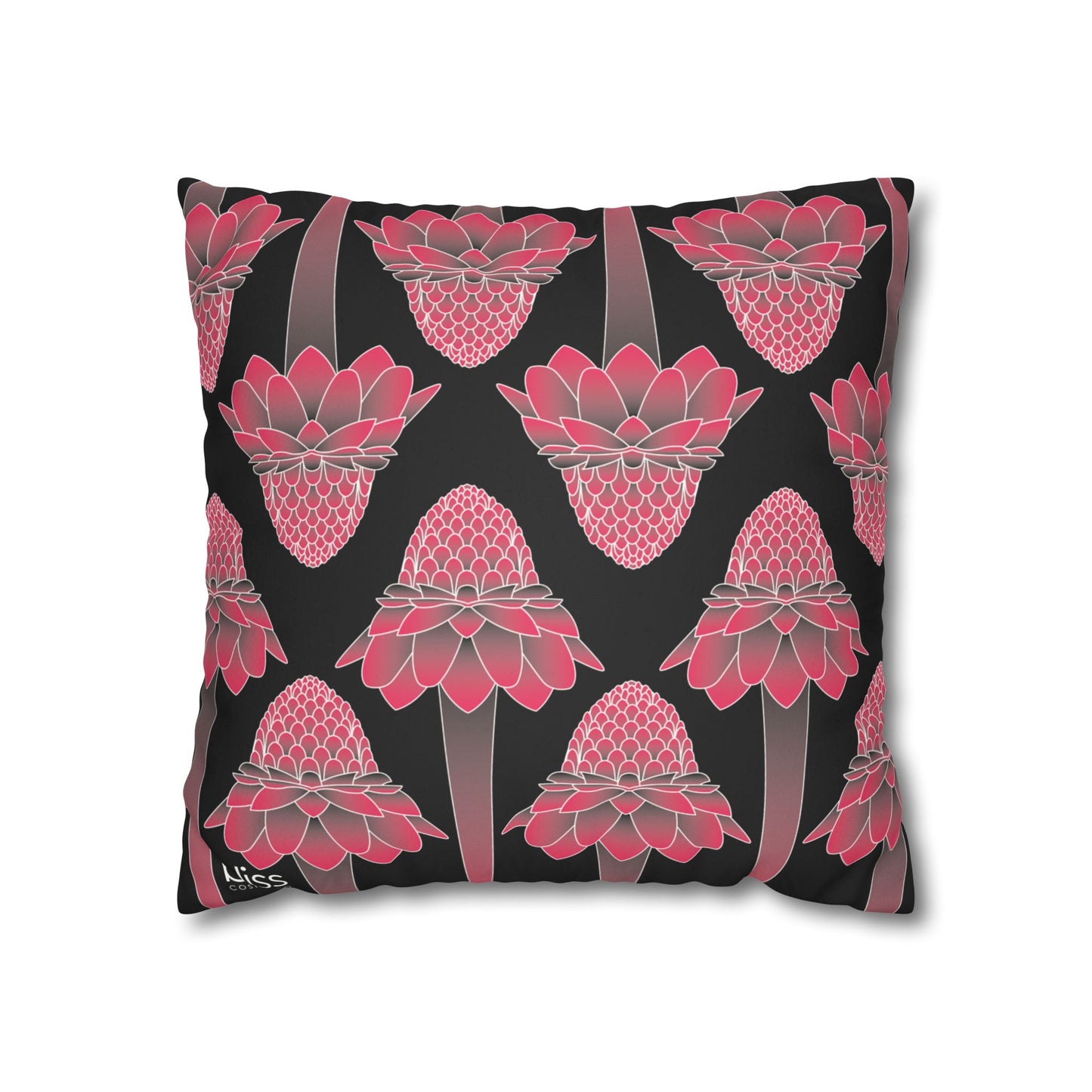 Pink Ginger Pillowcase (BlacK)