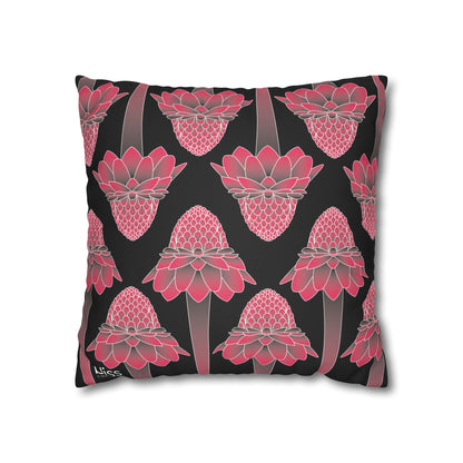 Pink Ginger Pillowcase (BlacK)
