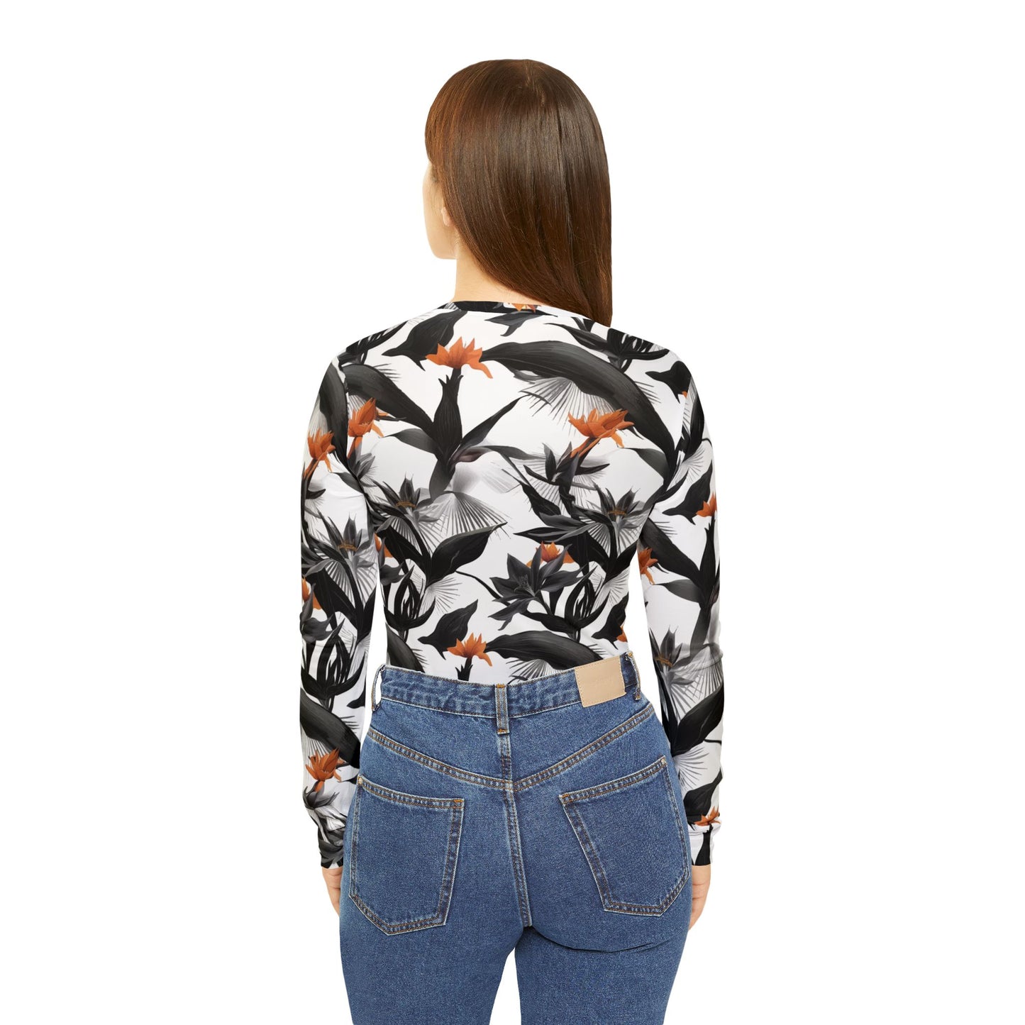 Tropical Noir V-Neck  Shirt