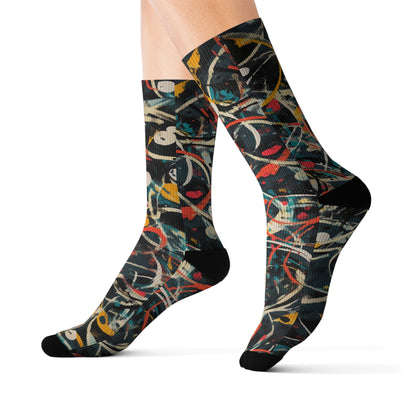 Pollock-Inspired Sublimation Socks