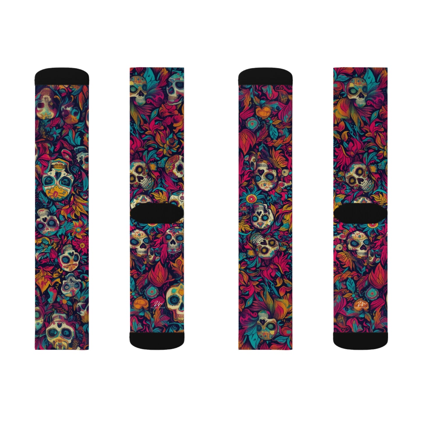 Crazy Calacas Sublimation Socks