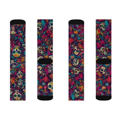 Crazy Calacas Sublimation Socks