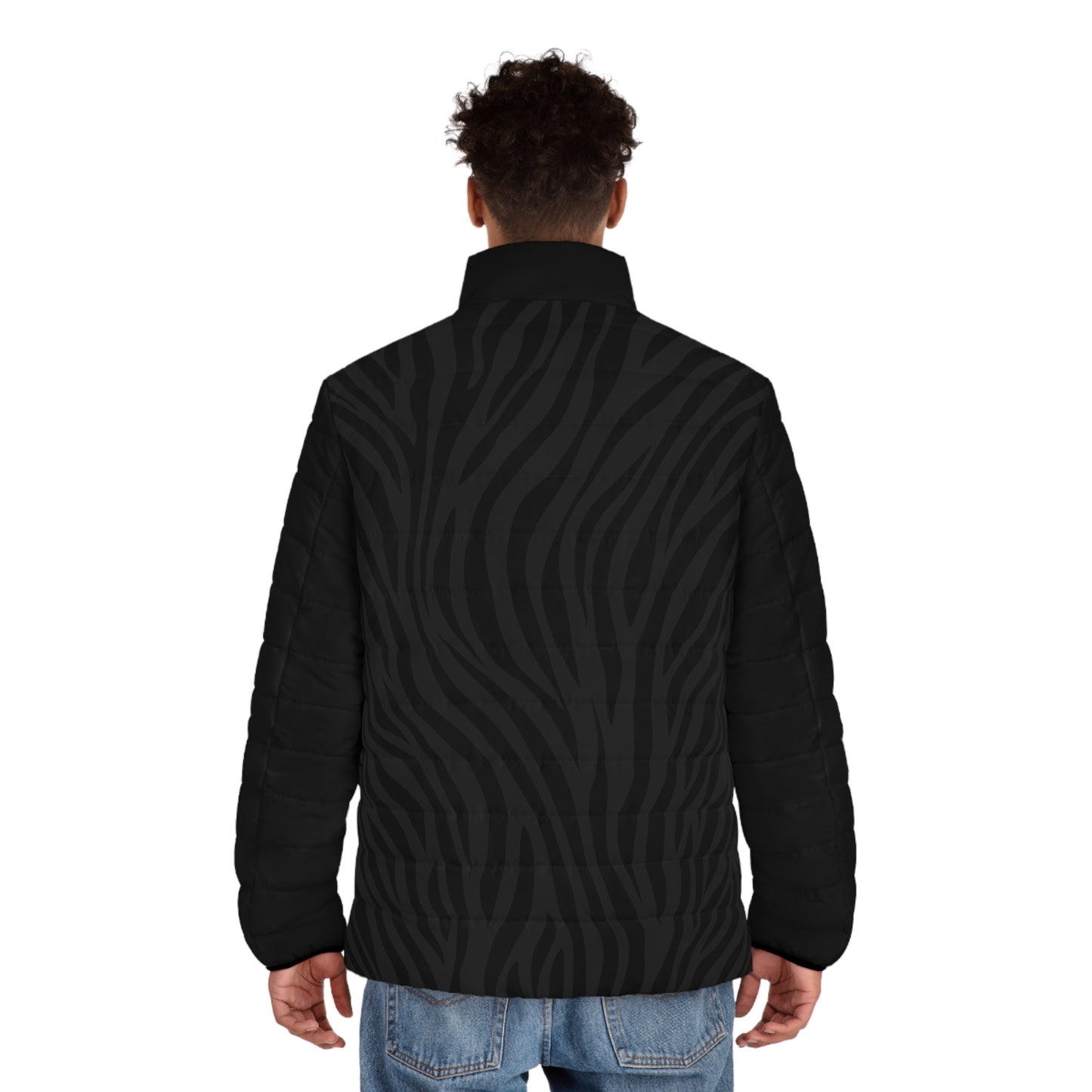 Midnight Stripes Puffer Jacket