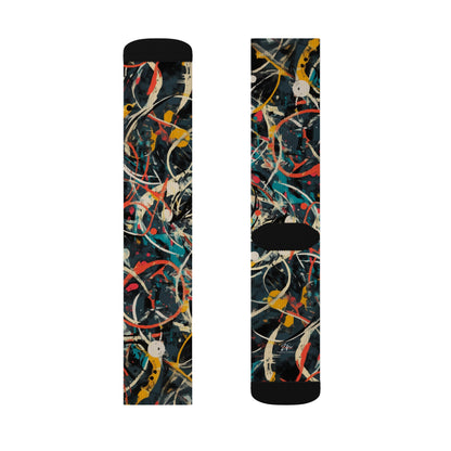 Pollock-Inspired Sublimation Socks