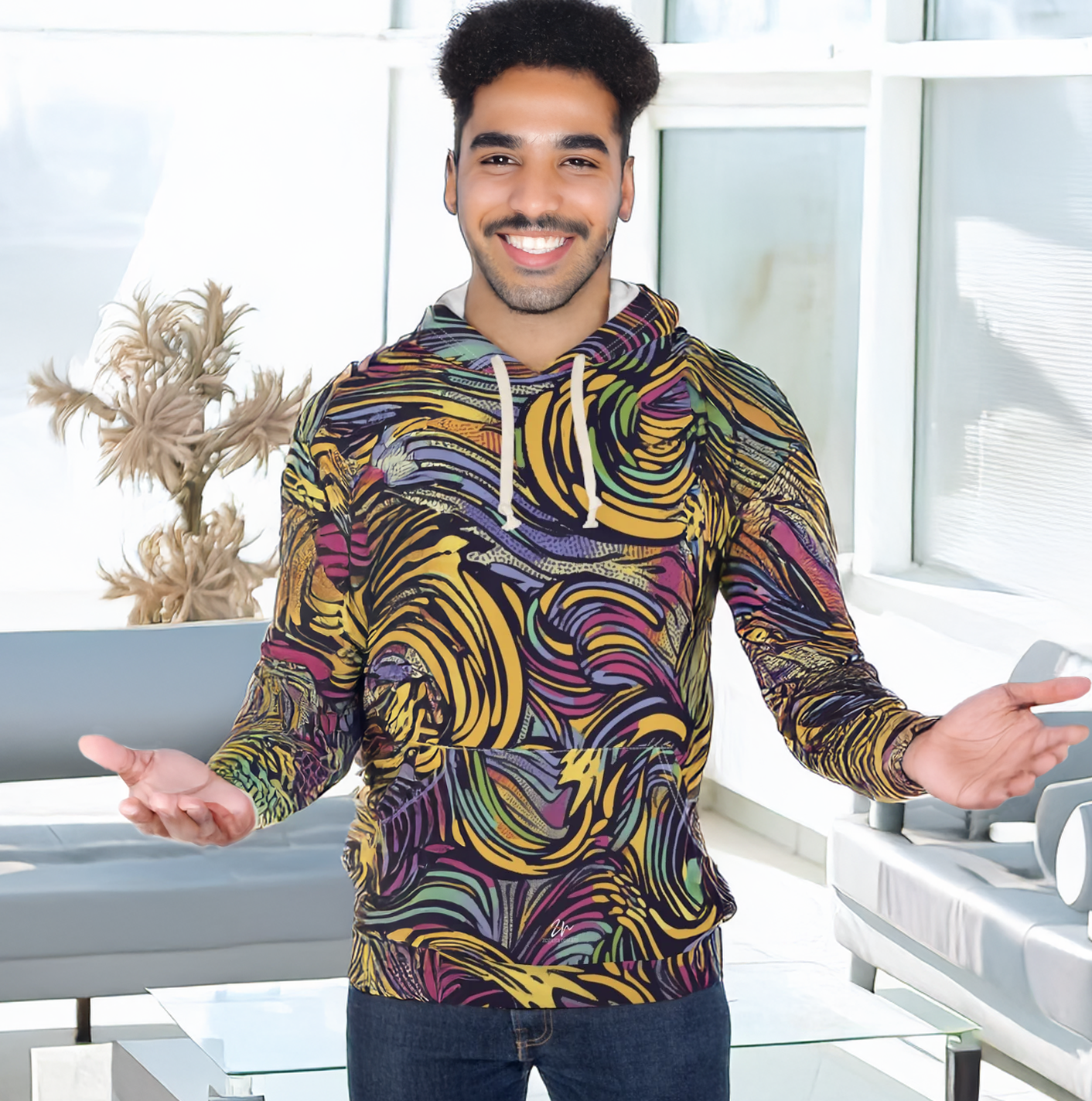 Pop Art Flow Unisex Pullover Hoodie