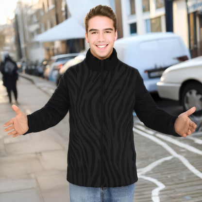 Midnight Stripes Puffer Jacket